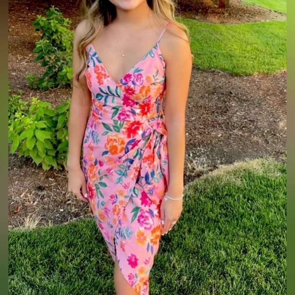 Lovers and Friends x Revolve orchid dress in sunset XL